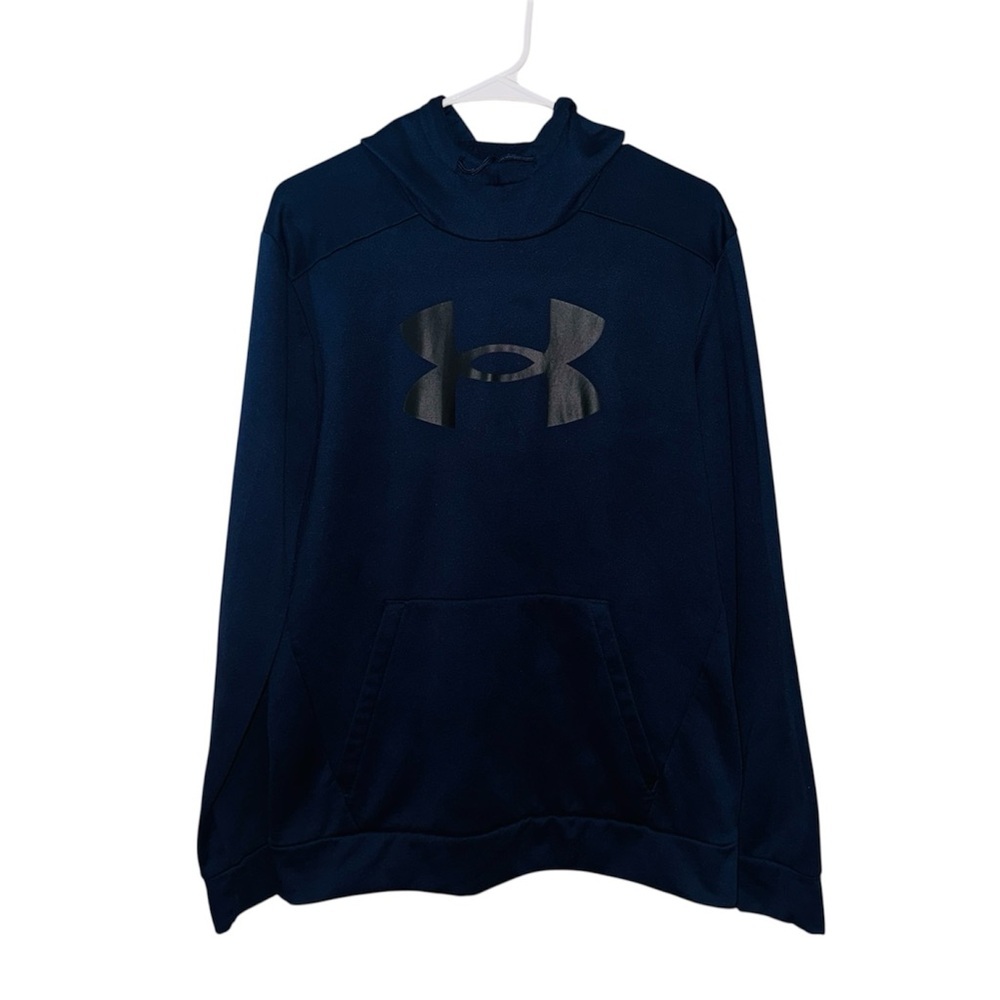 Under Armour Navy Pullover Logo Hoodie